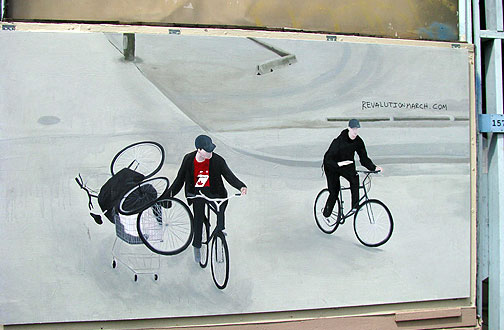2-bikes-and-shopping-cart-painting_2713
