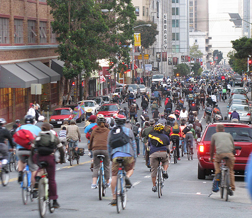 cm-sept08-polk-street_42101 Critical Mass heads south on Polk Street, Sept. 26, 2008.