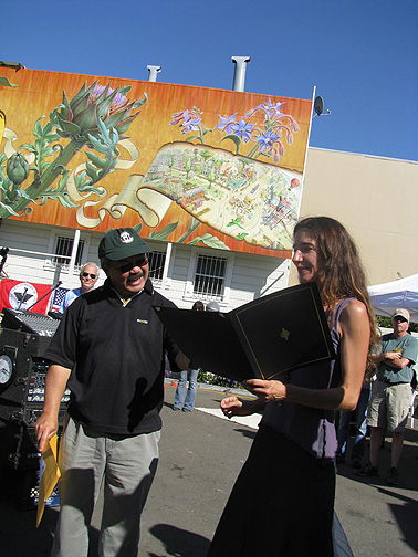 mural-mona-caron-day_4237 SF CAO Ed Lee helps declare "Mona Caron Day"!