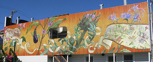 mural-orange-side_3403 Mona Caron's new Noe Valley Mural