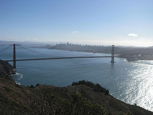 sf-thru-gg-bridge-from-hawk-hill_5135 View from Hawk Hill in Marin headlands, Nov. 9, 2008.