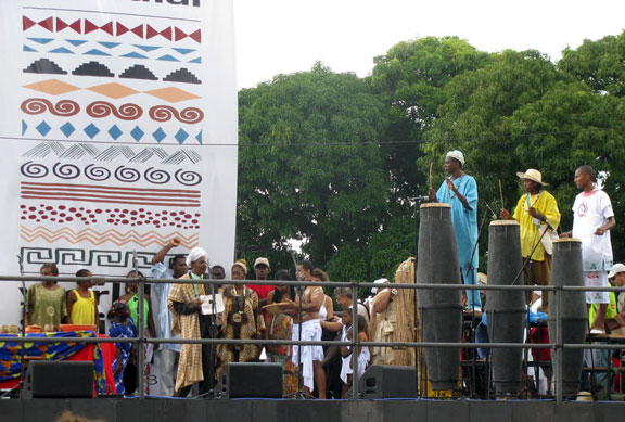 guinea-bissau-invocation_6464 These folks were from Guinea Bissau I think, and were giving an opening invocation, about 40 minutes before the rain started.