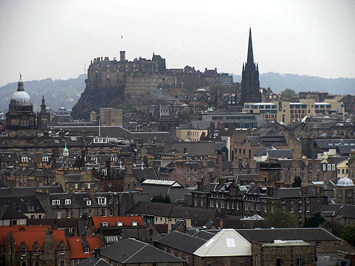 castle-and-cityscape_8859 Edinburgh Castle and cityscape from Arthur's Seat.