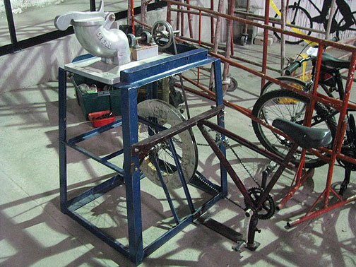 tool-grinder-lathe_1934 Pedal-powered lathe, or tool maker.