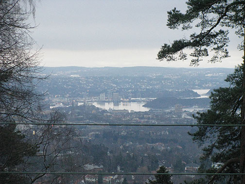 A gray wintery city, Oslo only has daylight from about 8 am to 4 pm these days.