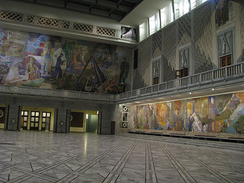The main room in the sprawling 1950s City Hall, a monument to Norwegian Social Democracy.