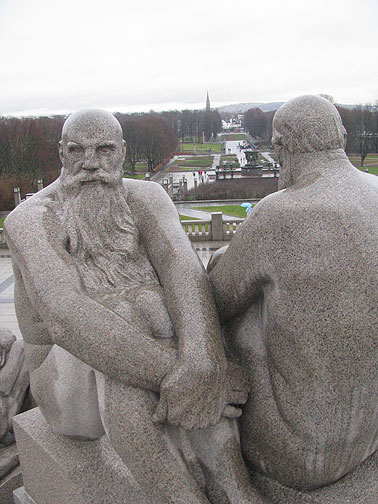 This sculpture and all that follow are in the Vigeland Sculpture Park, built in the 1920s-1930s, and filled with sculptures by Gustav Vigeland, a prolific Norwegian artist.