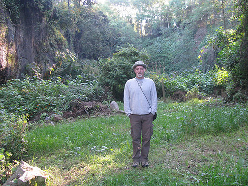 cc-san-cayetano-riverside_4377 At the river's edge on the grounds of Hacienda San Cayetano just before leaving for the butterfly reserves.