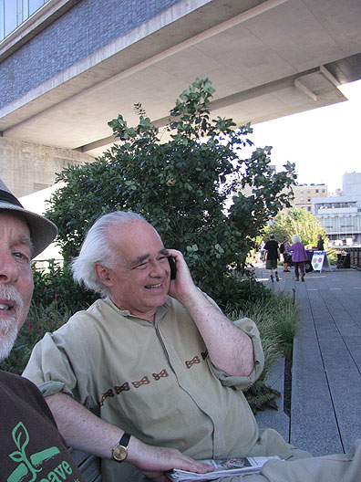 We sat down on the Highline to receive a phone call from a mutual friend in San Francisco... with Chris W.