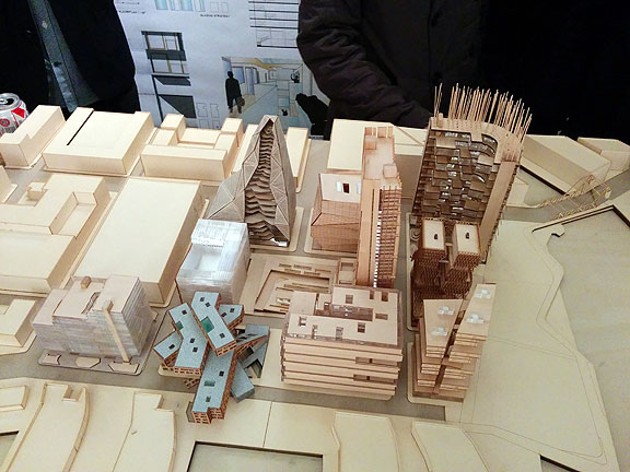 I actually like some of these designs, though would prefer to imagine them anywhere else but along the shoreline.