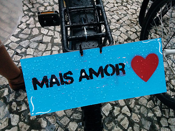 Mais amor, or "more love" was the recurrent theme running through the 3rd World Bike Forum in Curitiba, Brazil.