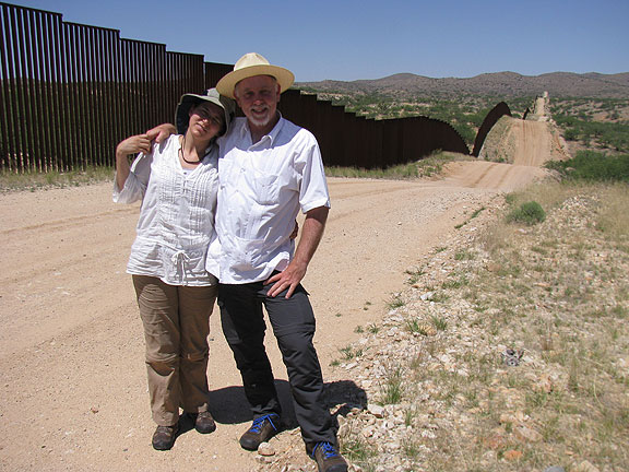 At the border... weird that we *could* be separated by this dumb concept if things went weird some day...