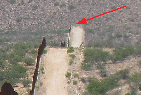 Strangely, all this money and hardware and it just stops a mile or two west of the small border station at Sasabe.