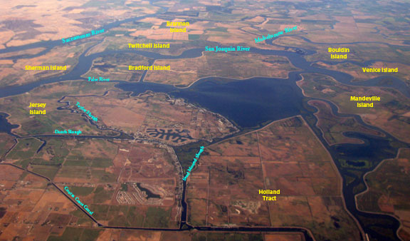 Here's a view of the Delta I took from a plane in September 2013.