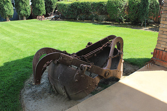 One of the rusting dredges on the grounds of the Dutra Museum of Dredging in Rio Vista.
