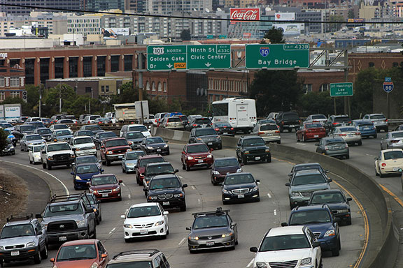 Where shall we put more cars? We're already at 10,000 cars per square mile, more than twice Los Angeles or Houston!