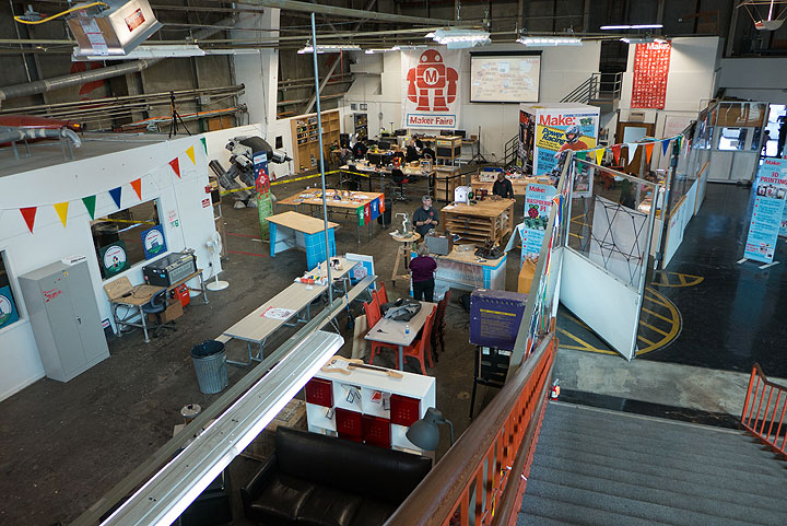 The Maker Space in the "Innovation Hangar"... I'm in favor of tinkering and inventing, but we should be applying our creative thinknig to much bigger issues than how to make a better doorbell or mousetrap or ...