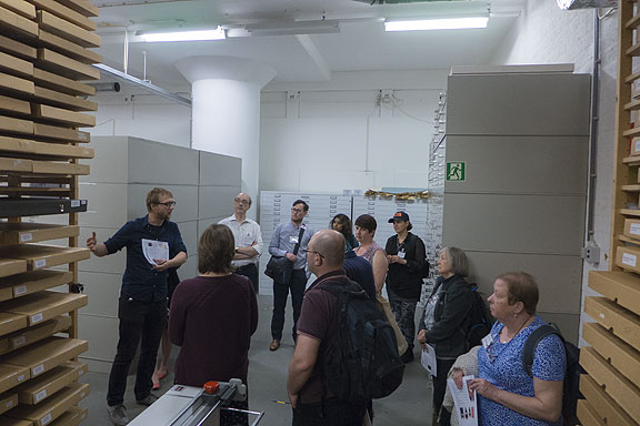 We got a great tour of the International Institute for Social History, and came away awed by their resources, their collections, and the hilarious fact that they are part of some "royal" endowment from the state that ensures the maintenance of the world's best collection of radical archives.