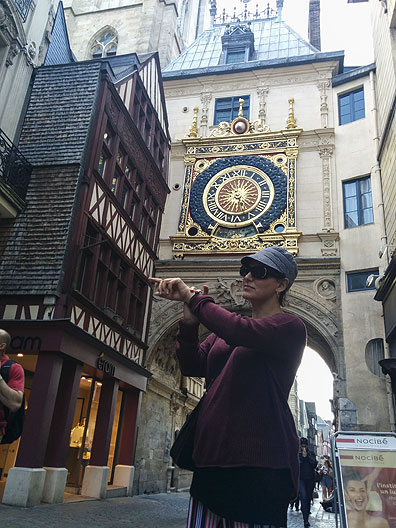 The Grand Horloge (clock) that sits in the center of the pedestrian shopping district today... still a gorgeous structure.