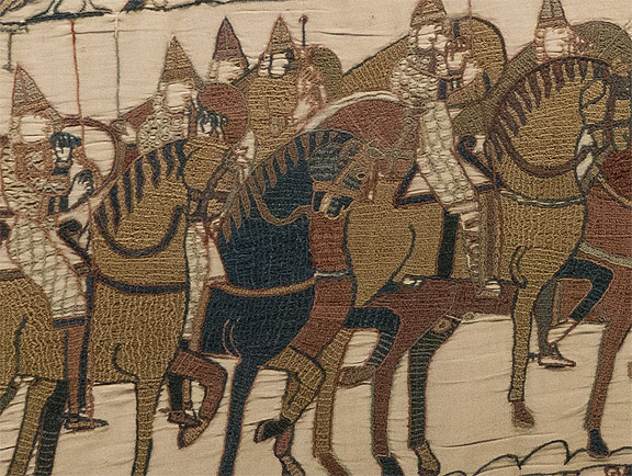 Close-up on the horsemen