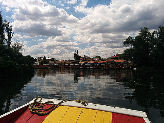 Returning to dock, what a sky!
