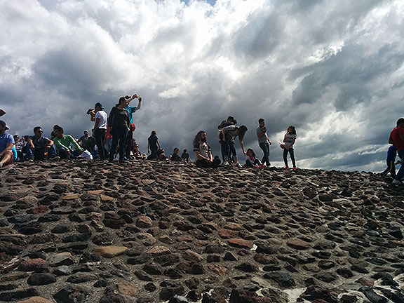 On top of the Pyramid of the Sun!